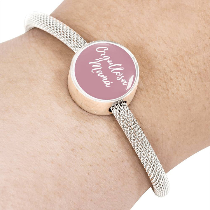 Orgullosa Mamá Life Pulsera y Charm