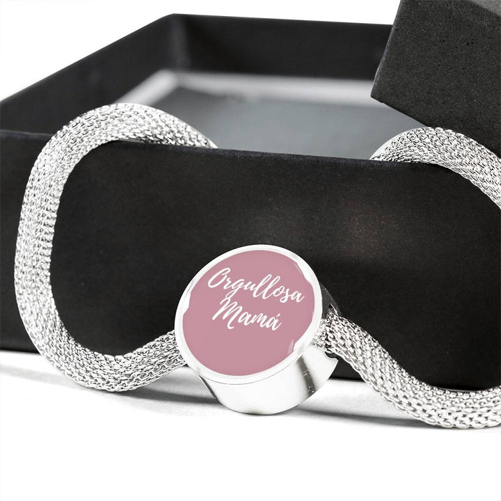 Orgullosa Mamá Life Pulsera y Charm