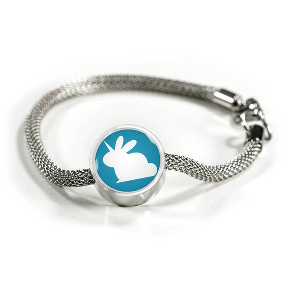 Conecornio logo Pulsera y Charm Azul