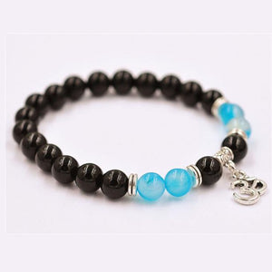 Women Men Bracelet Elastic Beaded Bracelet 3D Pendant Charm Bracelets